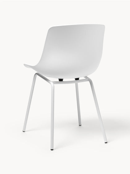 Westwing Sillas De Plástico Con Patas De Metal Joe 2 uds