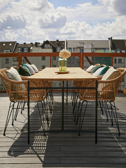 Westwing Sillas De Ratán Con Reposabrazos Costa 2 uds