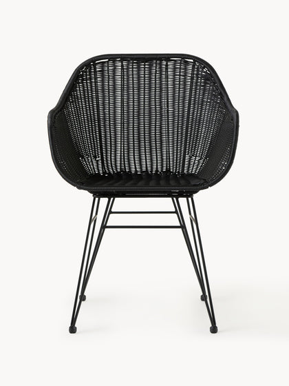 Westwing Sillas De Ratán Con Reposabrazos Costa 2 uds