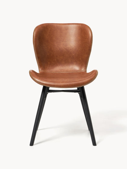 Westwing Sillas Tapizadas En Cuero Sintético Batilda 2 uds