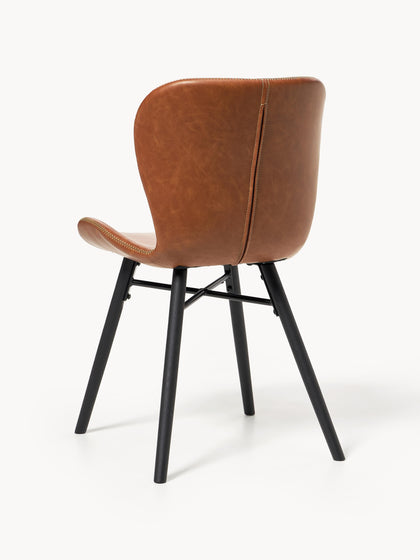 Westwing Sillas Tapizadas En Cuero Sintético Batilda 2 uds