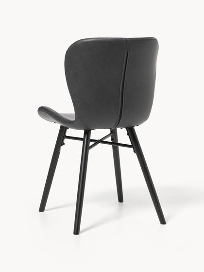 Westwing Sillas Tapizadas En Cuero Sintético Batilda 2 uds