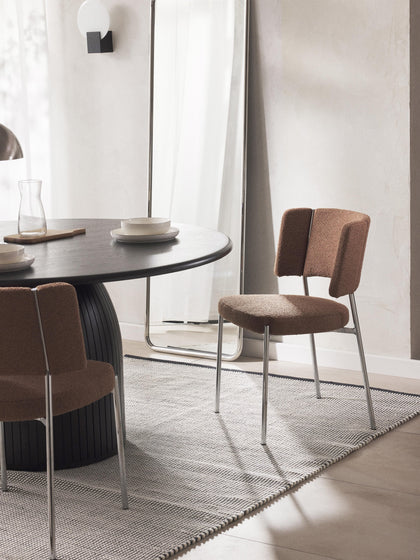 Westwing Sillas Tapizadas En Tejido Bouclé Samantha 2 uds