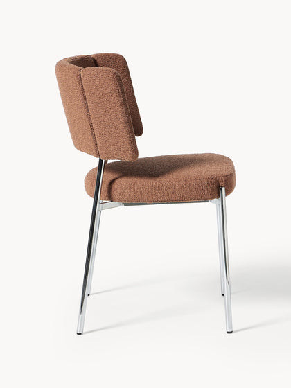 Westwing Sillas Tapizadas En Tejido Bouclé Samantha 2 uds