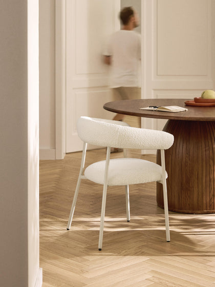 Westwing Sillas Tapizadas En Tejido Bouclé Thiago 2 Uds