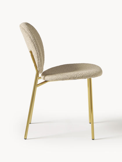 Westwing Sillas Tapizadas En Tejido Bouclé Ulrica 2 uds