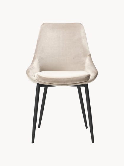 Westwing Sillas Tapizadas En Terciopelo Sierra 2 uds