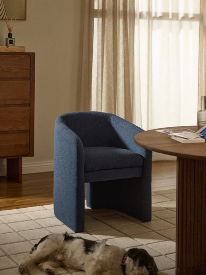 Westwing Sillón Con Reposabrazos En Tejido Bouclé Mairo