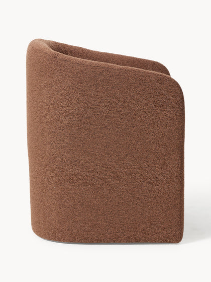 Westwing Sillón Con Reposabrazos En Tejido Bouclé Mairo