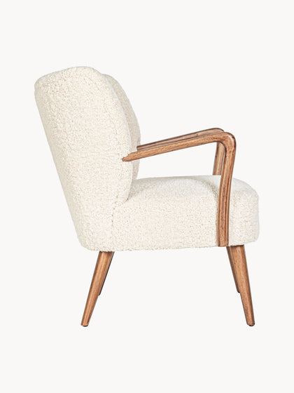 Westwing Sillón De Borreguillo Con Reposabrazos Moritz