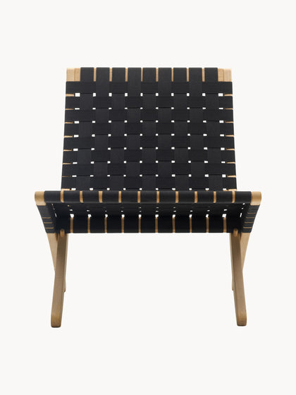 Westwing Sillón plegable con asiento y respaldo tejidos a mano MG501 Cuba