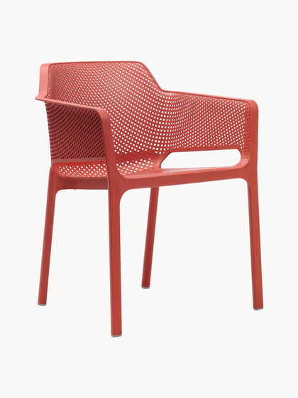 Westwing Sillones de jardín apilables con reposabrazos Net 2 uds