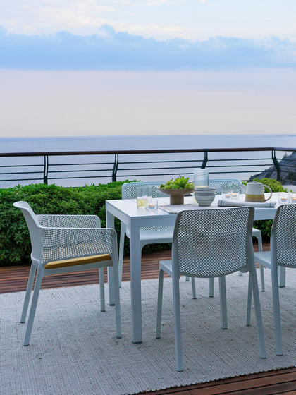 Westwing Sillones De Jardín Apilables Con Reposabrazos Net 2 Uds