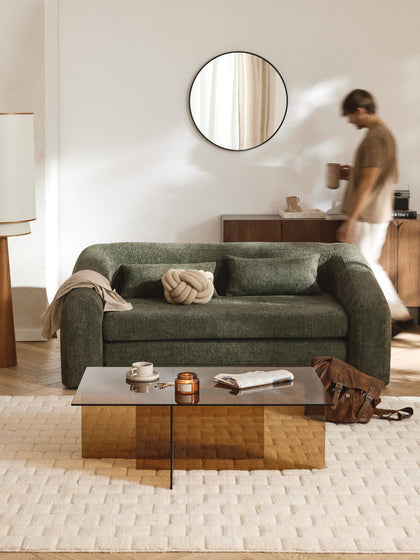 Westwing Sofá Cama De Borreguillo Bouclé Eliot (2 plazas)