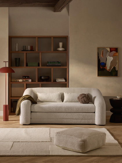 Westwing Sofá Cama De Borreguillo Bouclé Eliot (2 plazas)