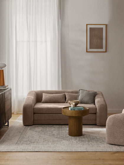 Westwing Sofá Cama De Borreguillo Bouclé Eliot (2 plazas)