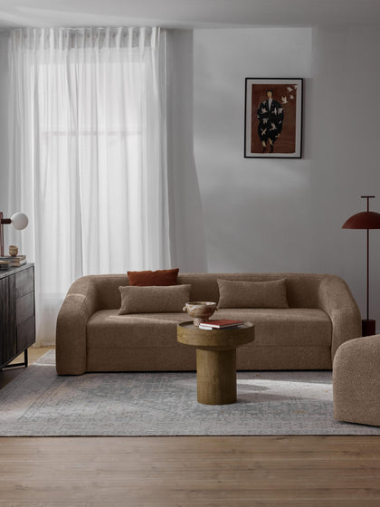 Westwing Sofá Cama De Borreguillo Bouclé Eliot (3 plazas)