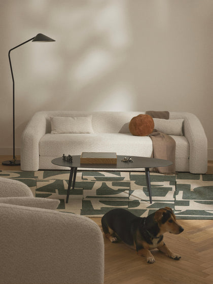 Westwing Sofá Cama De Borreguillo Bouclé Eliot (3 plazas)