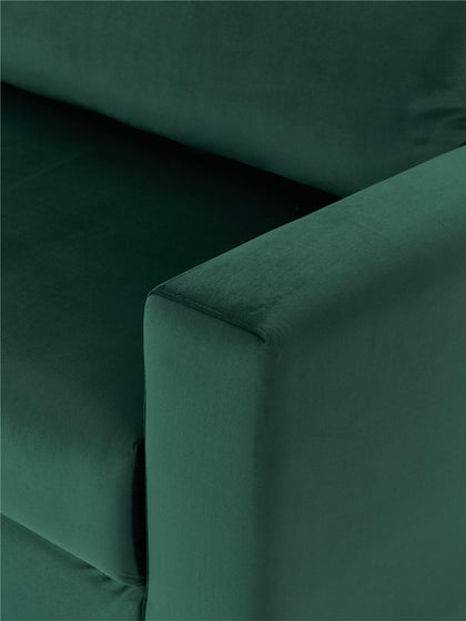 Westwing Sofá Cama De Terciopelo Tasha (3 plazas) Con Espacio De Almacenamiento