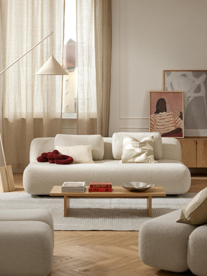 Westwing Sofá Cama En Borreguillo Caterpillar (3 plazas)