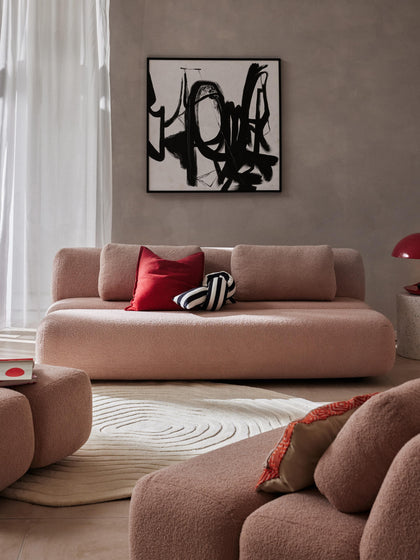 Westwing Sofá Cama En Borreguillo Caterpillar (3 plazas)