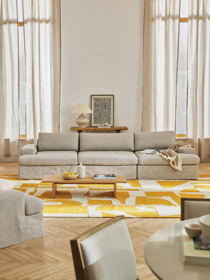 Westwing Sofá Modular Con Tapizado Desenfundable Russell (4 Plazas)