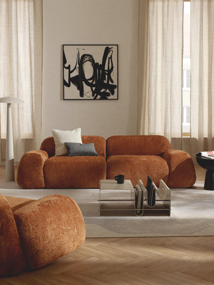 Westwing Sofá Modular De Boreguillo Bouclé Wolke (3 Plazas)