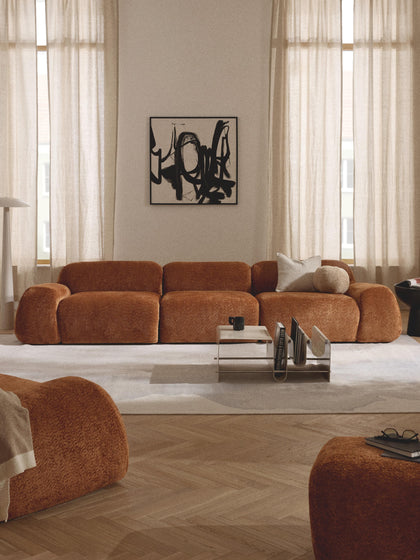 Westwing Sofá Modular De Boreguillo Bouclé Wolke (4 Plazas)