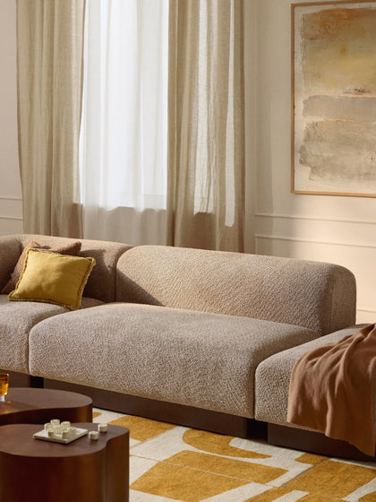 Westwing Sofá Modular De Borreguillo Bouclé Natalie (2 Plazas)