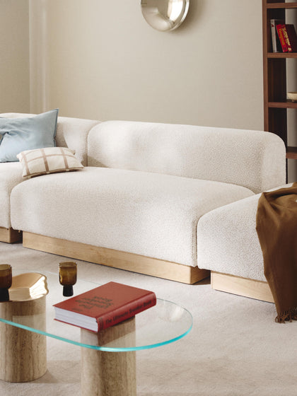 Westwing Sofá Modular De Borreguillo Bouclé Natalie (2 Plazas)