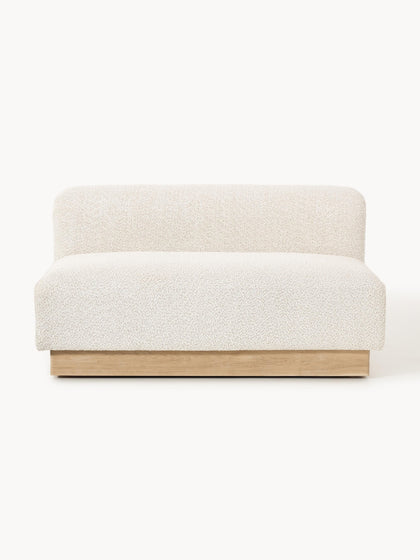 Westwing Sofá modular de borreguillo bouclé Natalie (2 plazas)