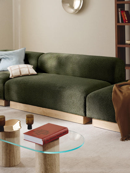 Westwing Sofá Modular De Borreguillo Bouclé Natalie (2 Plazas)