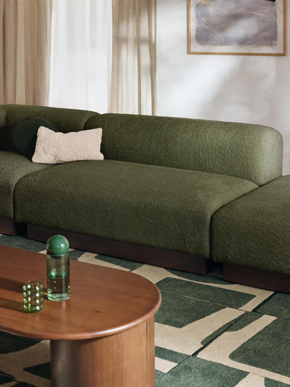 Westwing Sofá Modular De Borreguillo Bouclé Natalie (2 Plazas)