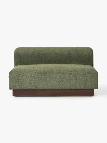 Westwing Sofá modular de borreguillo bouclé Natalie (2 plazas)