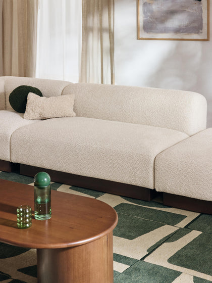 Westwing Sofá Modular De Borreguillo Bouclé Natalie (2 Plazas)