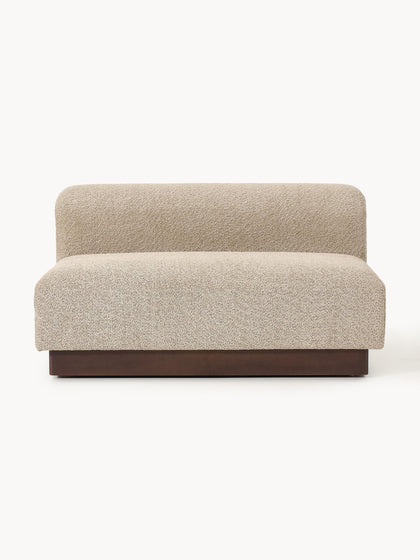 Westwing Sofá modular de borreguillo bouclé Natalie (2 plazas)