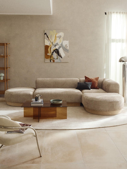 Westwing Sofá Modular De Borreguillo Bouclé Natalie (3 Plazas)