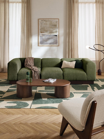 Westwing Sofá Modular De Borreguillo Bouclé Natalie (3 Plazas)