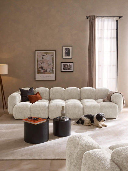 Westwing Sofá Modular De Borreguillo Bouclé Tayla (4 Plazas)