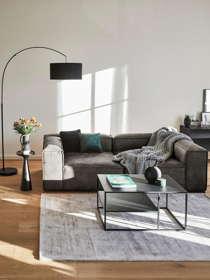 Westwing Sofá Modular De Cuero Reciclado Lennon (3 plazas)