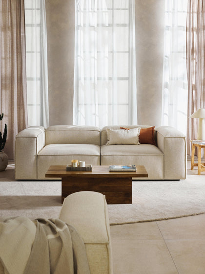 Westwing Sofá Modular De Mezcla De Lino Lennon (3 Plazas)