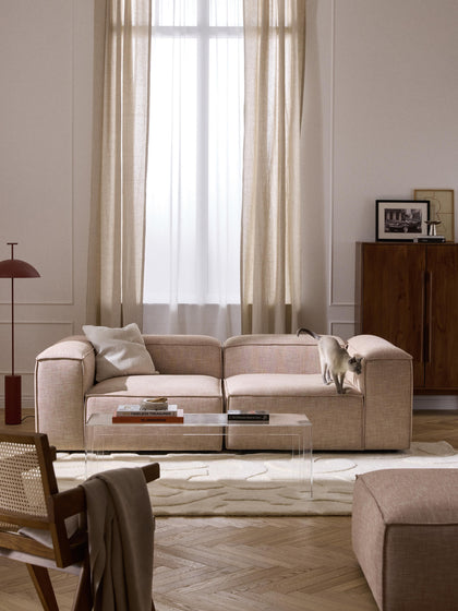 Westwing Sofá Modular De Mezcla De Lino Lennon (3 Plazas)