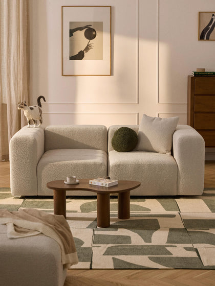 Westwing Sofá Modular En Tejido Bouclé Lena (3 plazas)