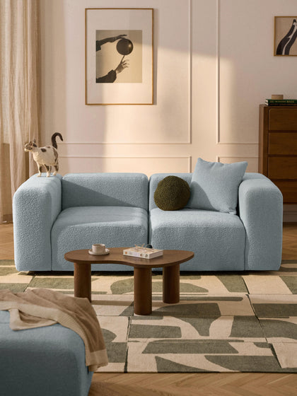 Westwing Sofá Modular En Tejido Bouclé Lena (3 plazas)