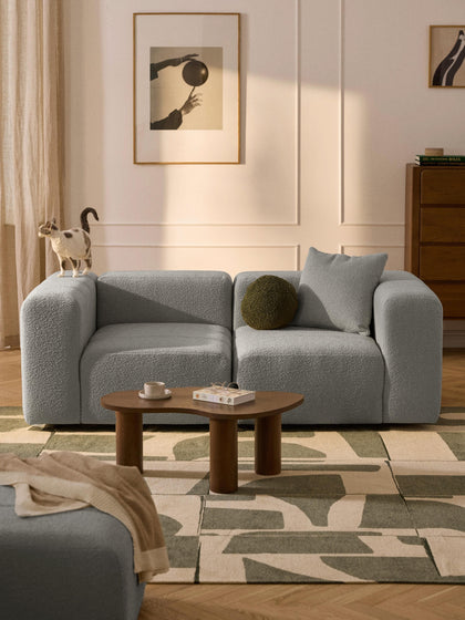 Westwing Sofá Modular En Tejido Bouclé Lena (3 plazas)