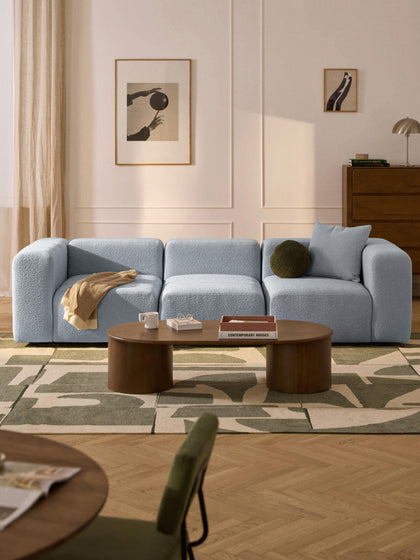 Westwing Sofá Modular En Tejido Bouclé Lena (4 plazas)