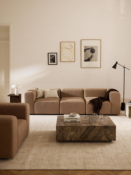 Westwing Sofá Modular En Tejido Bouclé Lena (4 plazas)