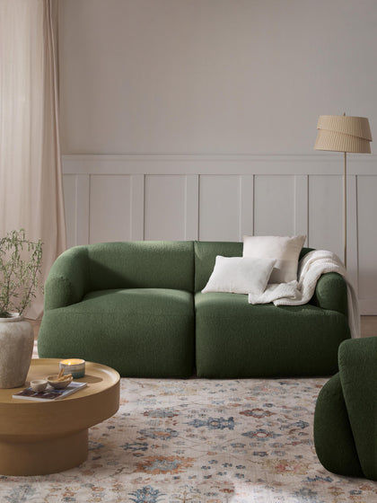 Westwing Sofá Modular En Tejido Bouclé Sofia (2 plazas)