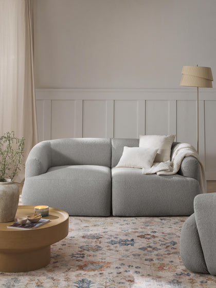 Westwing Sofá Modular En Tejido Bouclé Sofia (2 plazas)