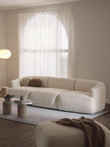 Westwing Sofá Modular En Tejido Bouclé Sofia (3 Plazas)